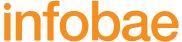 Logotipo de Infobae, portal de noticias argentino